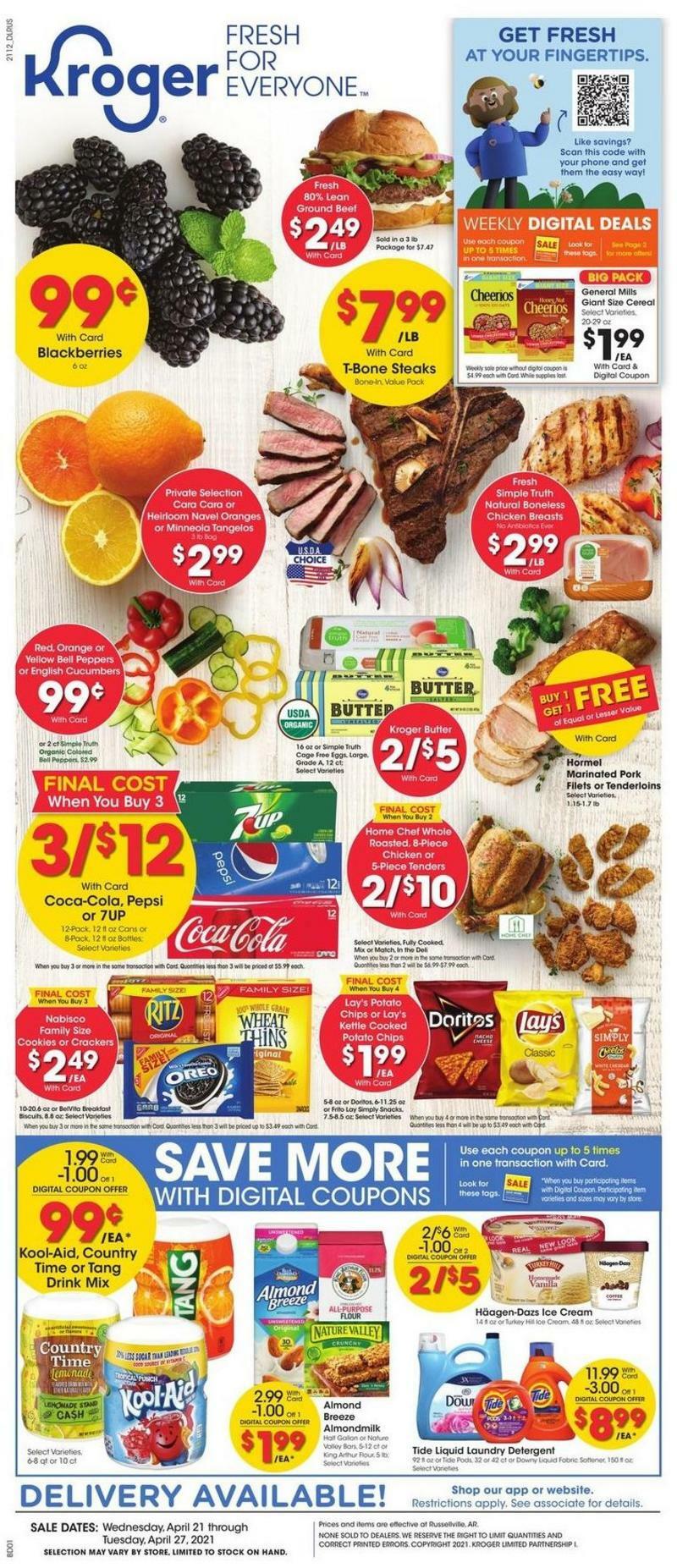 Kroger Weekly Ad from April 21