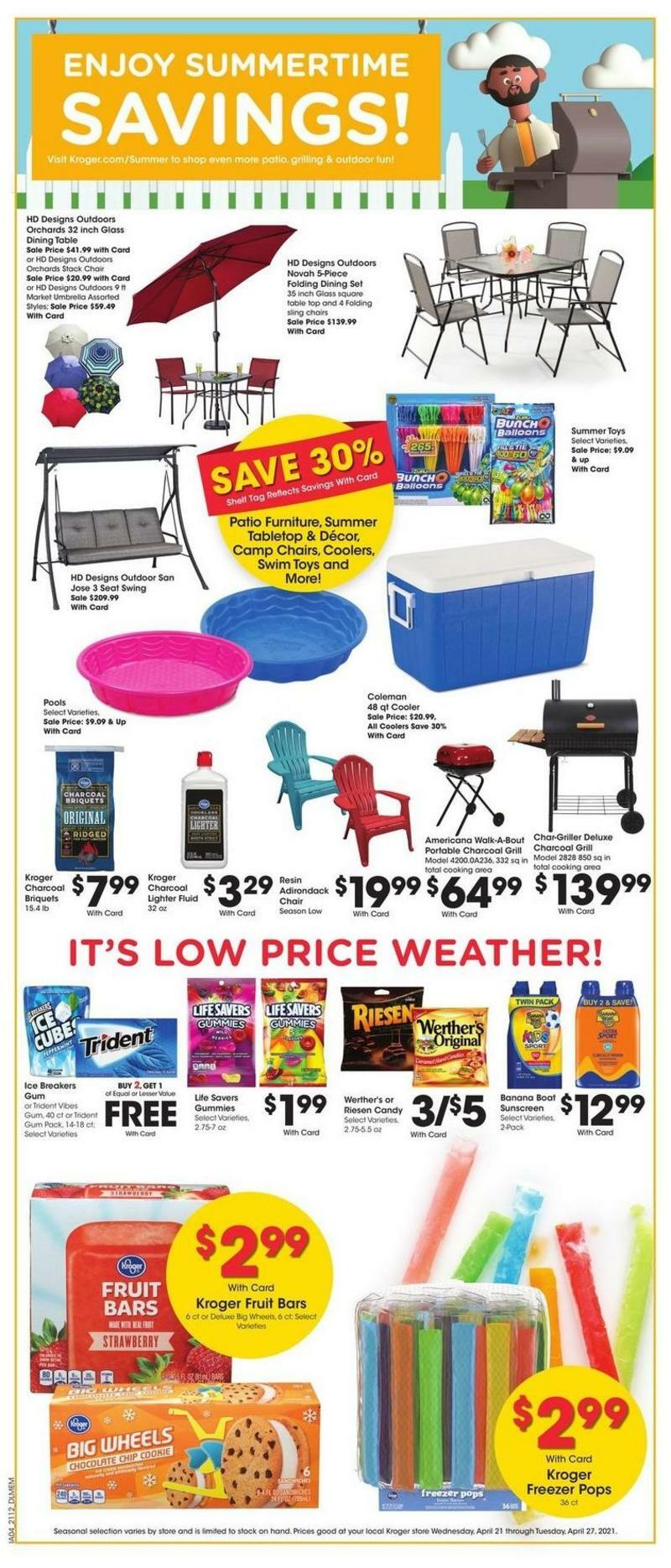 Kroger Weekly Ad from April 21
