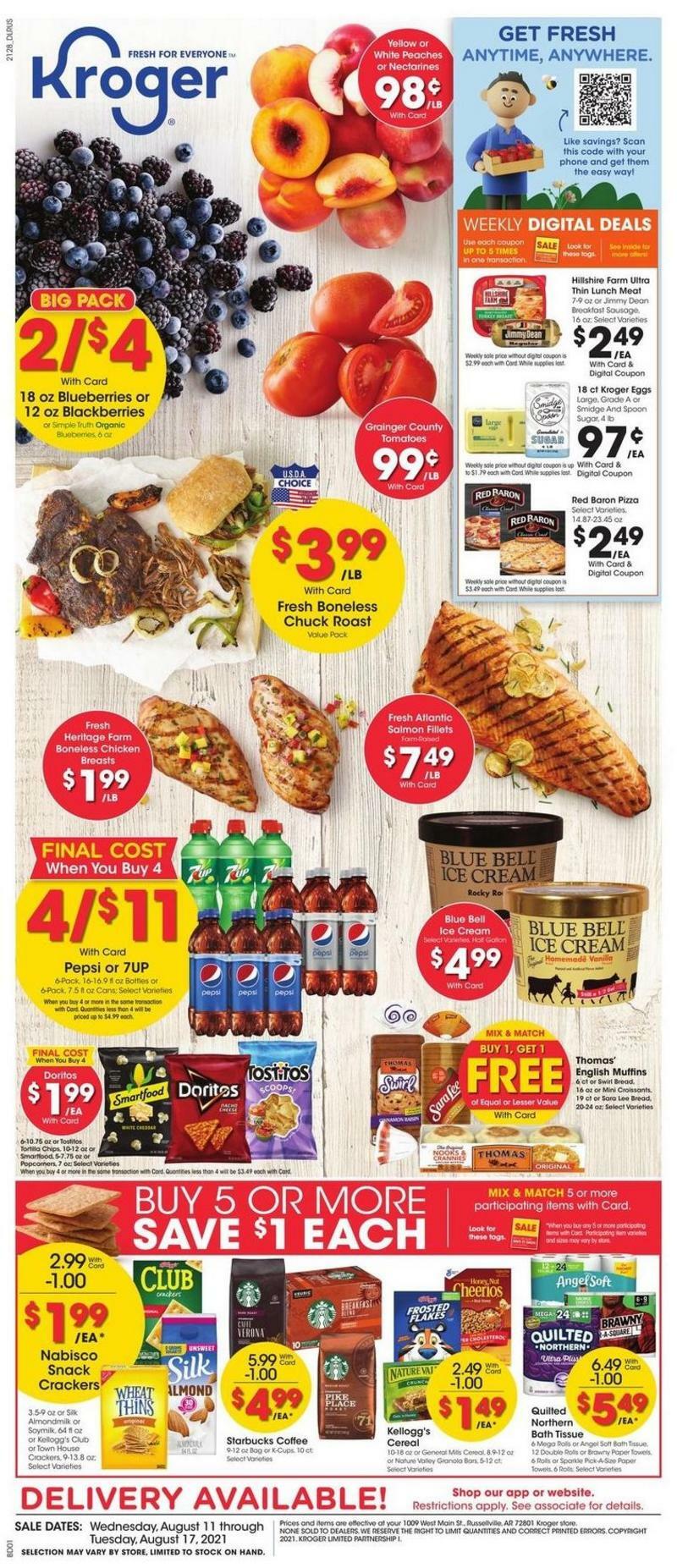 Kroger Weekly Ad from August 11
