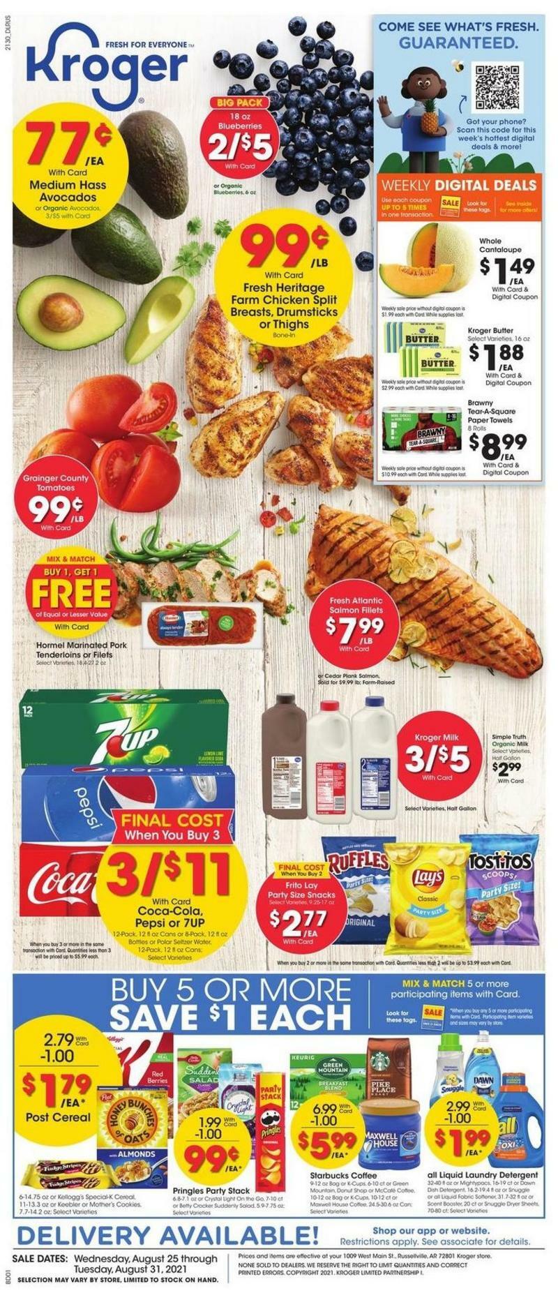 Kroger Weekly Ad from August 25