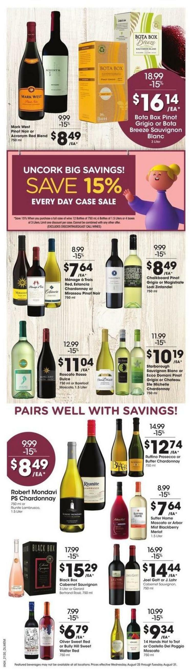 Kroger Weekly Ad from August 25