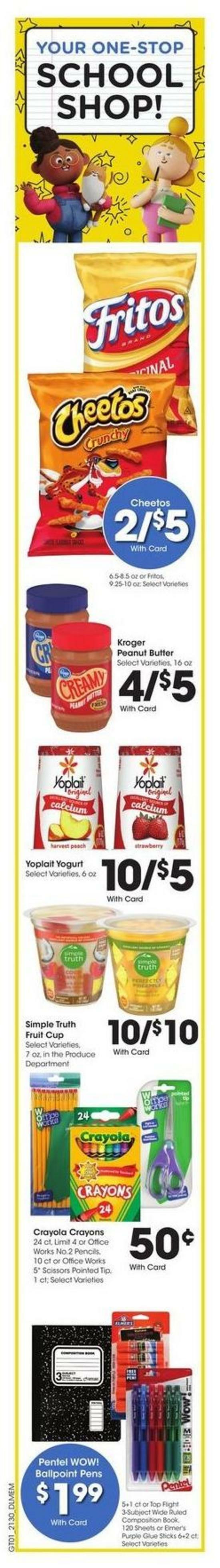 Kroger Weekly Ad from August 25