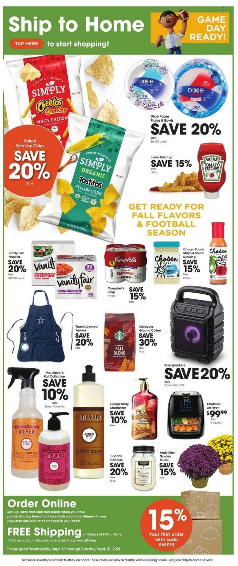 Kroger Weekly Ad from September 15