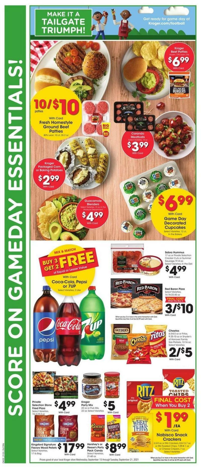 Kroger Weekly Ad from September 15