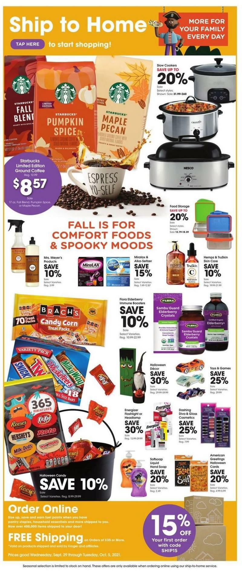Kroger Weekly Ad from September 29