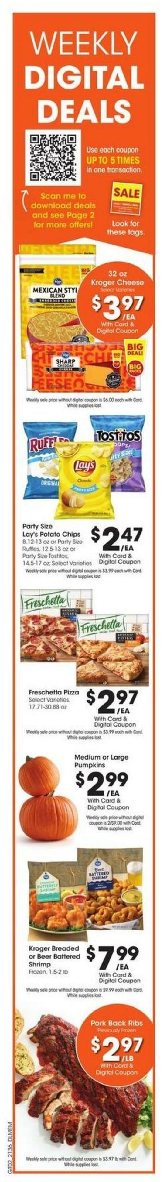 Kroger Weekly Ad from October 6