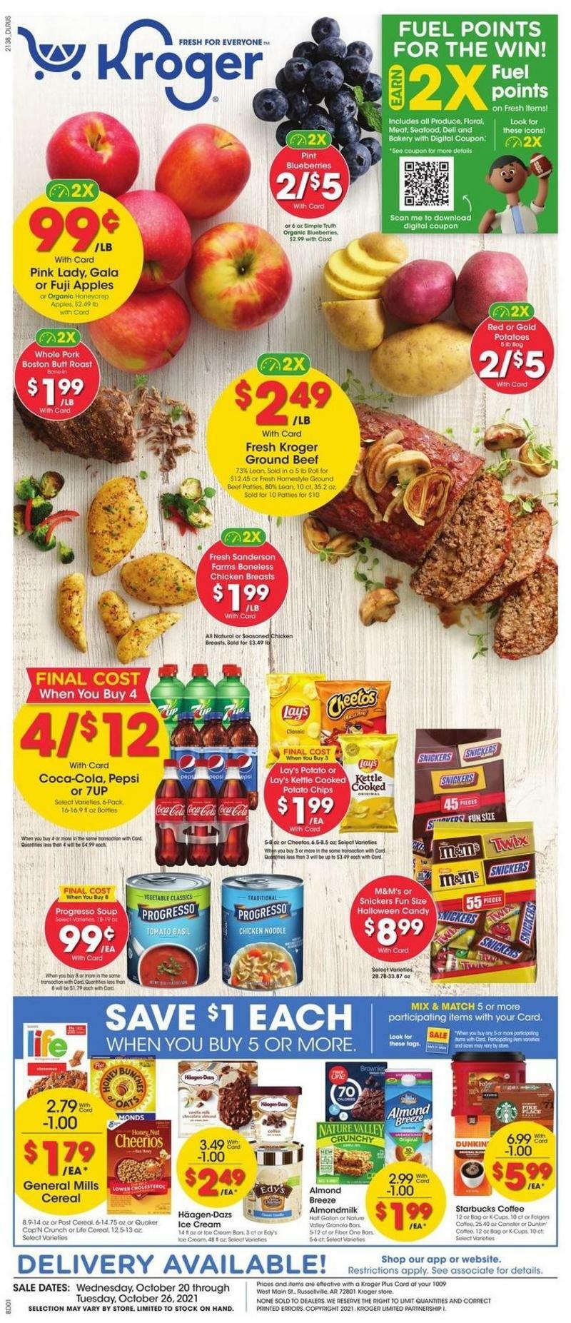 Kroger Weekly Ad from October 20