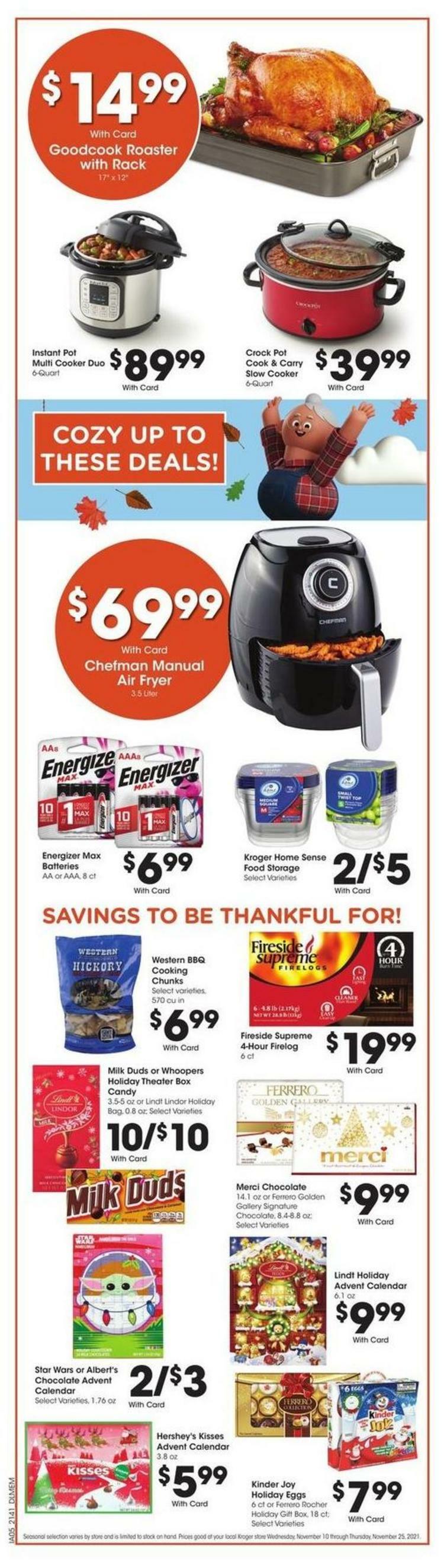 Kroger Weekly Ad from November 17