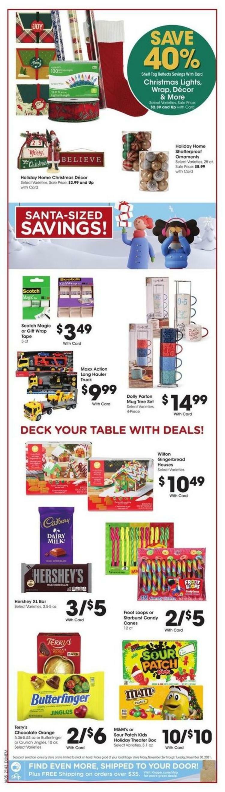 Kroger Weekly Ad from November 26