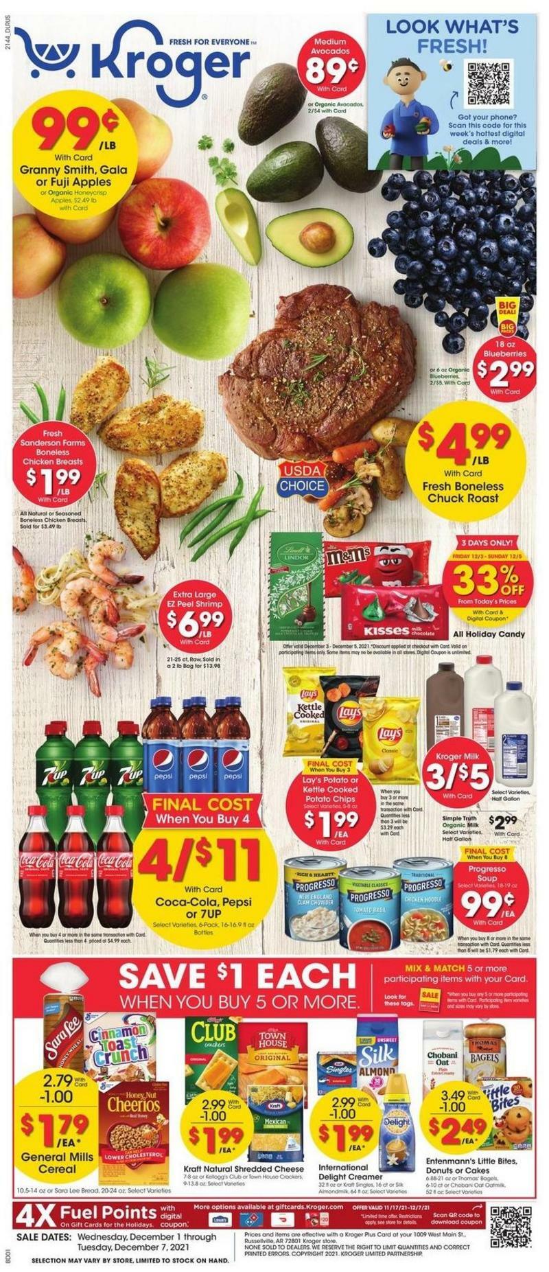 Kroger Weekly Ad from December 1