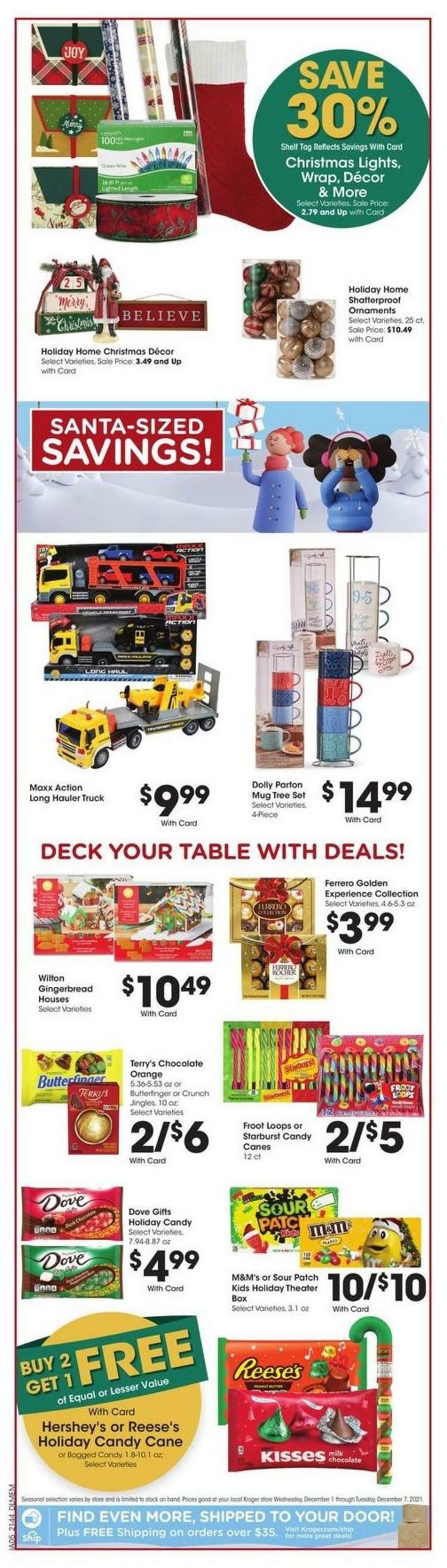 Kroger Weekly Ad from December 1