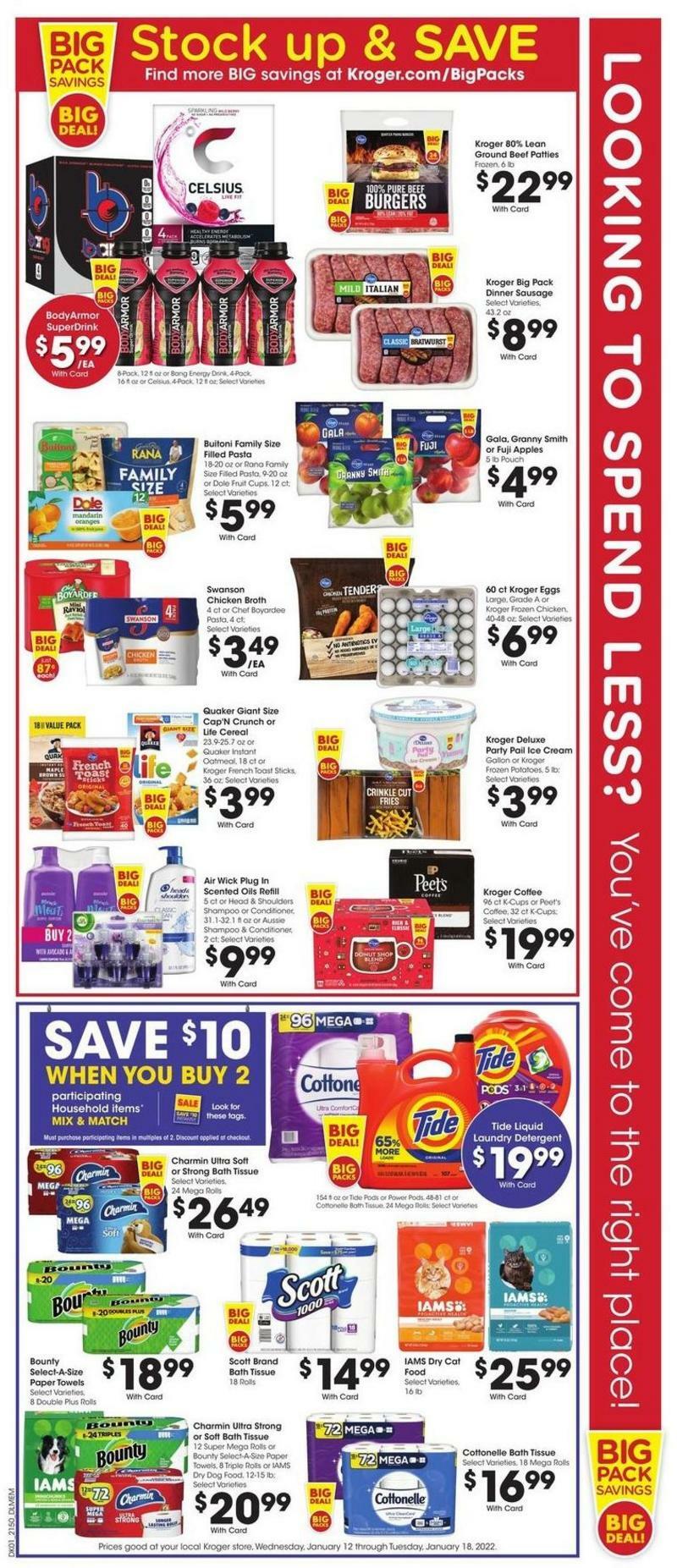 Kroger Weekly Ad from January 12