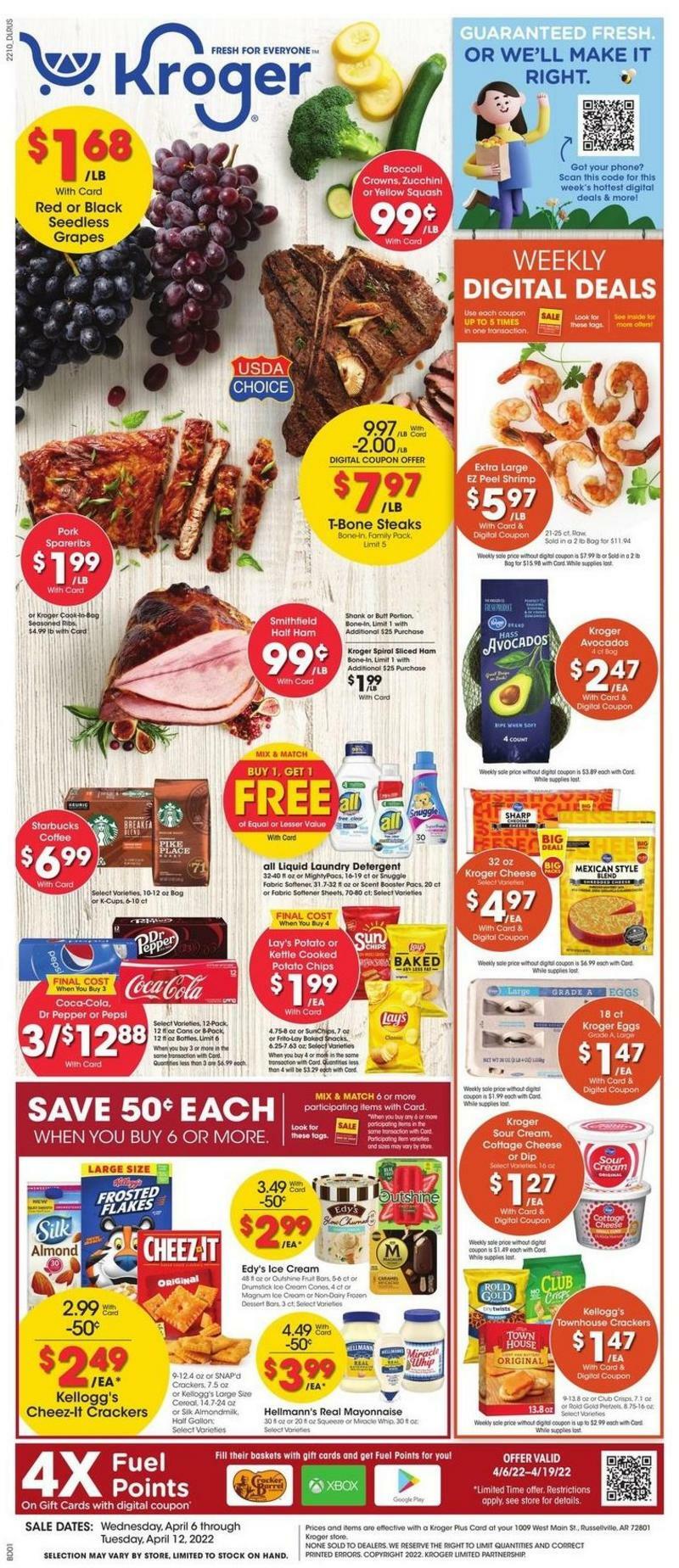 Kroger Weekly Ad from April 6