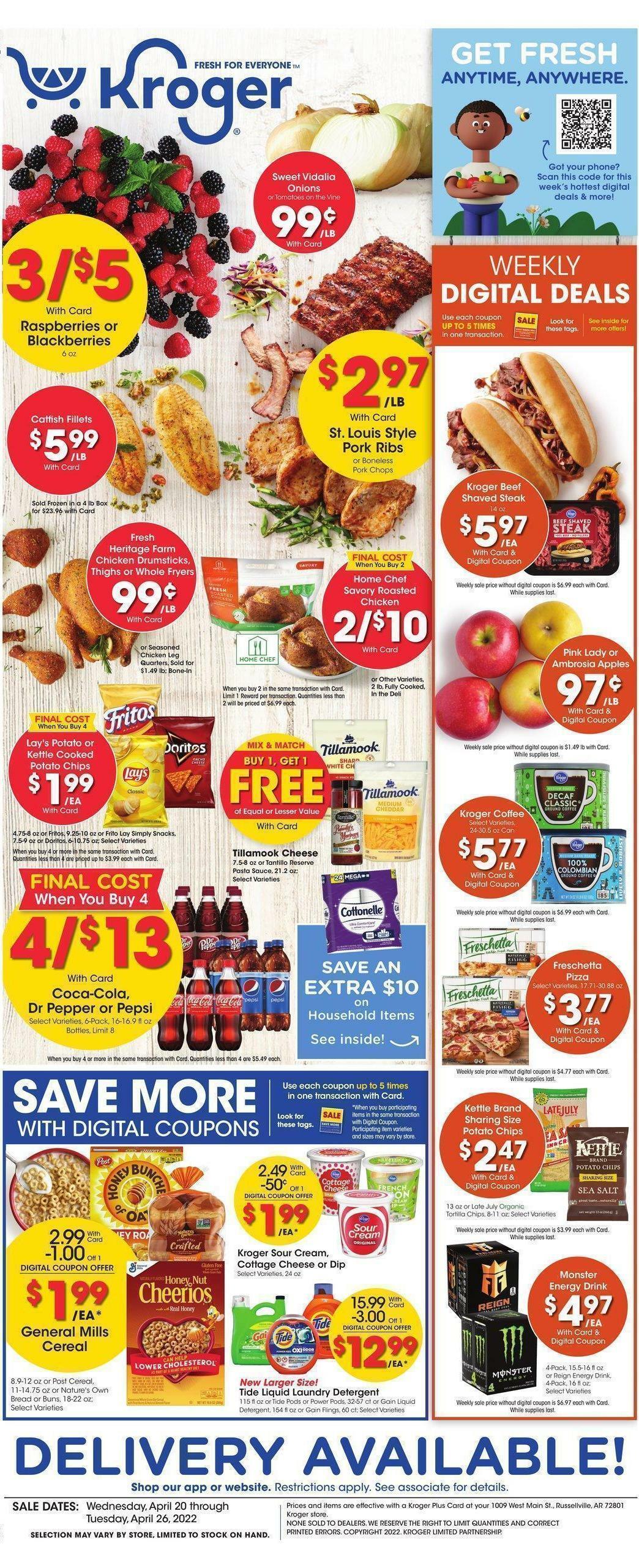 Kroger Weekly Ad from April 20