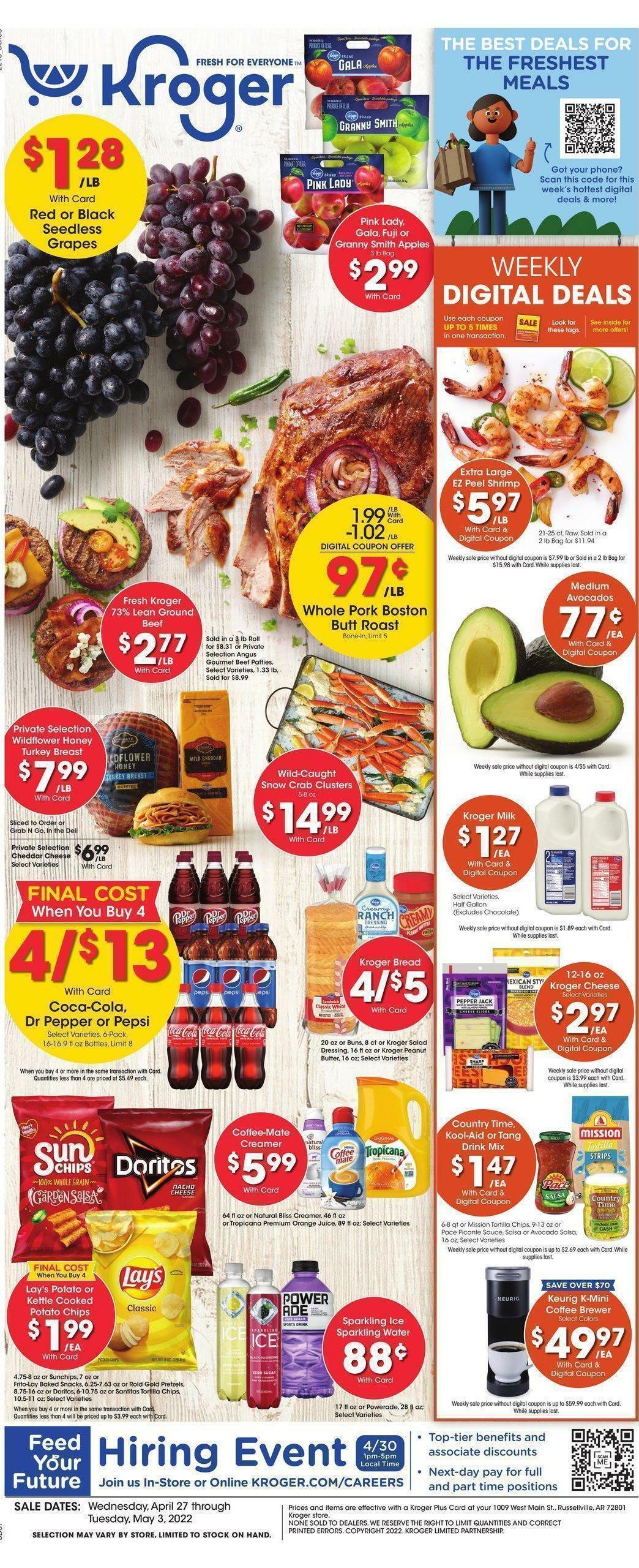 Kroger Weekly Ad from April 27