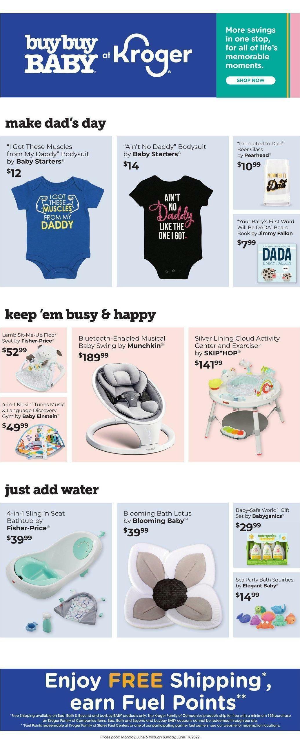 Kroger Bed, Bath & Beyond Weekly Ad from June 6