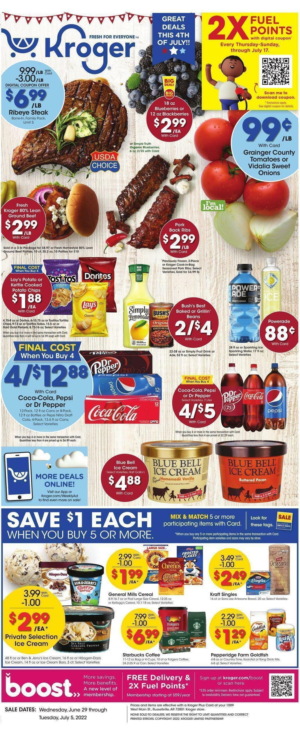 Kroger Weekly Ad from June 29