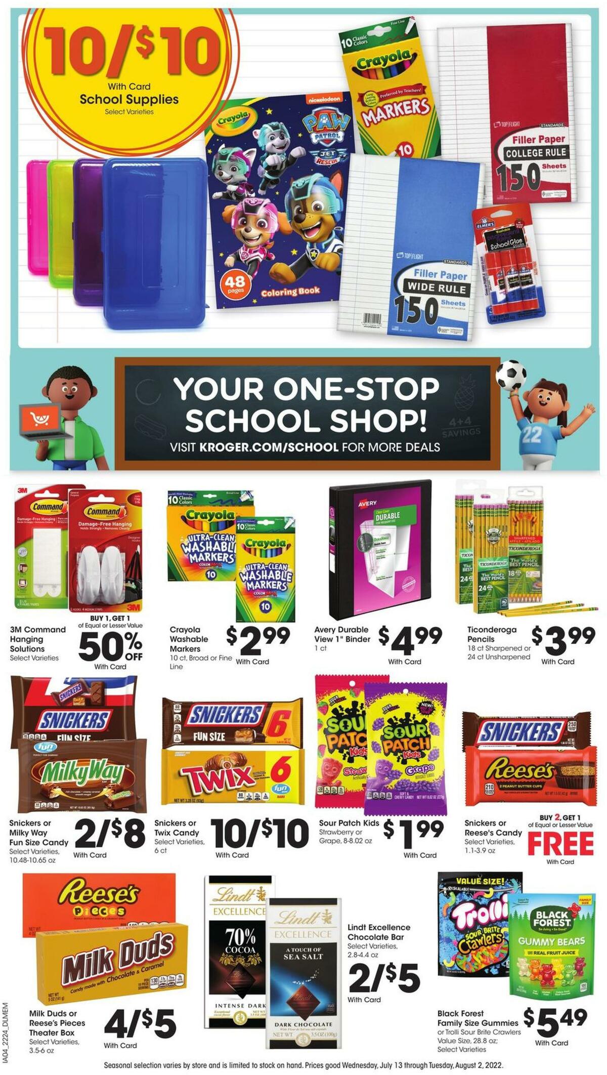 Kroger Weekly Ad from July 20