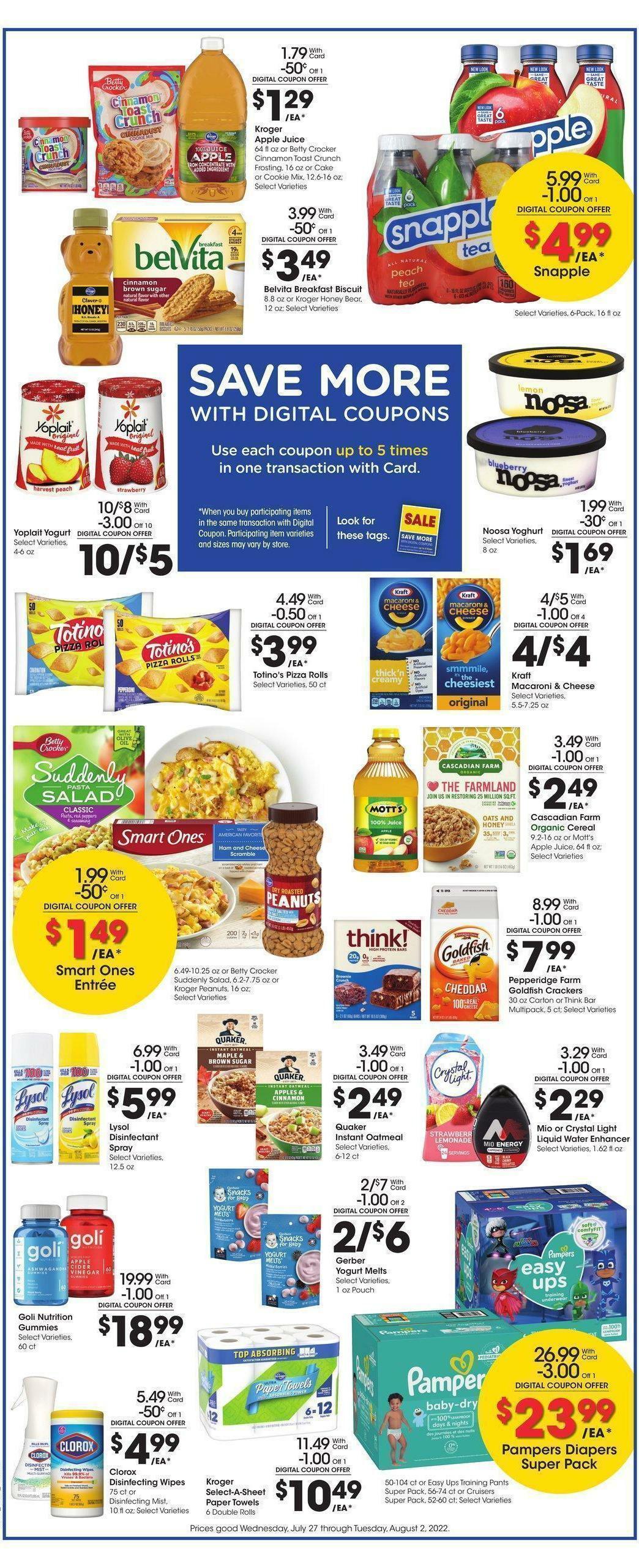 Kroger Weekly Ad from July 27