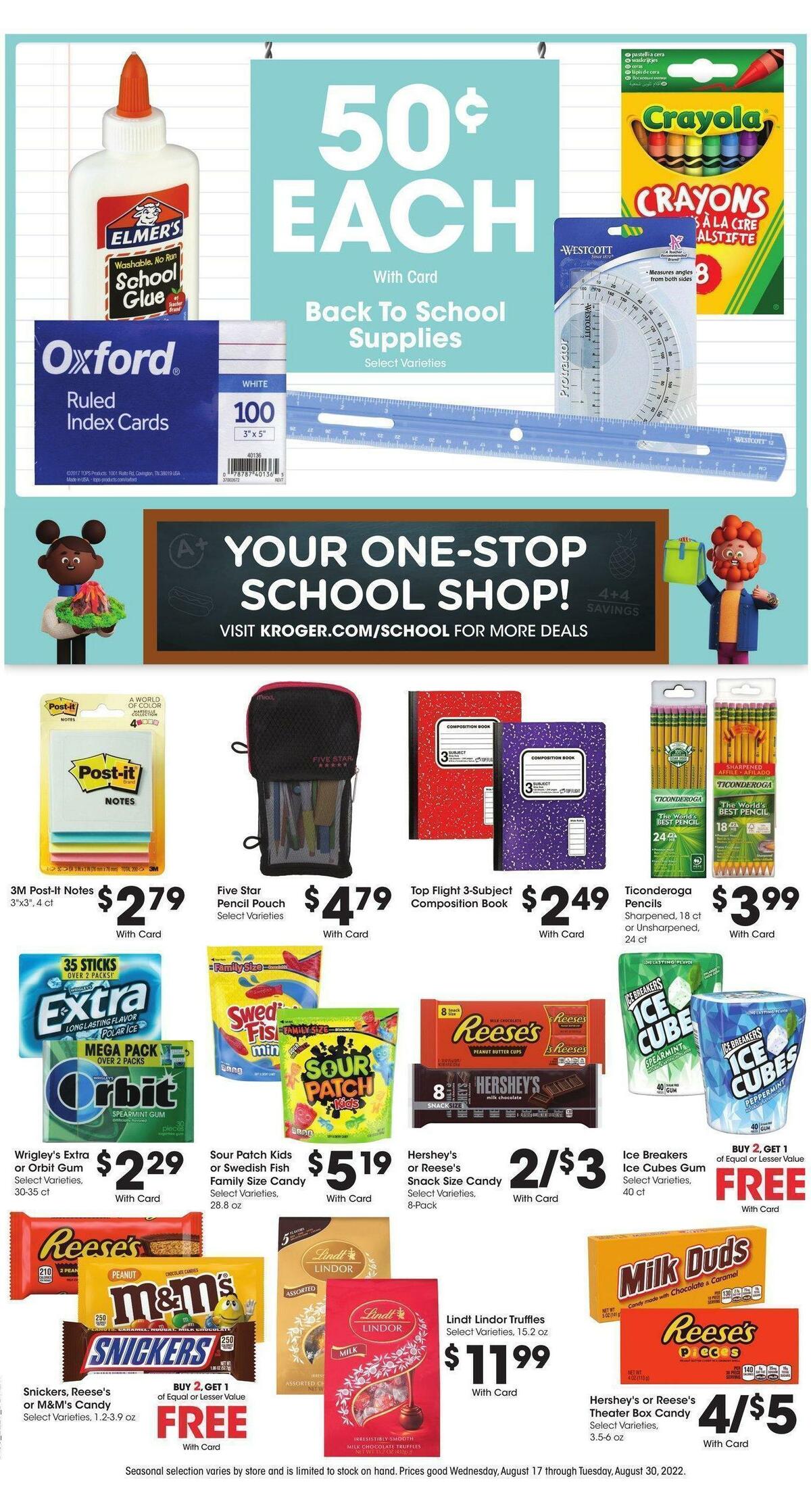 Kroger Weekly Ad from August 17