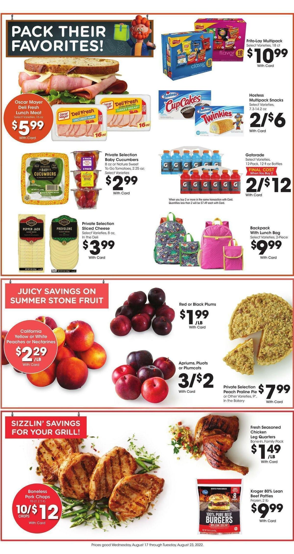 Kroger Weekly Ad from August 17