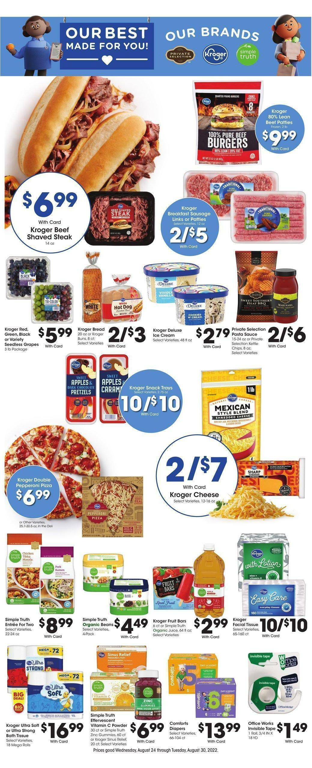 Kroger Weekly Ad from August 24