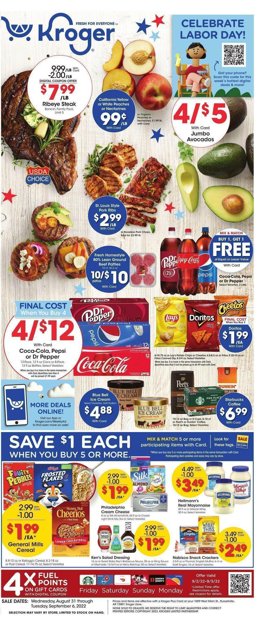 Kroger Weekly Ad from August 31