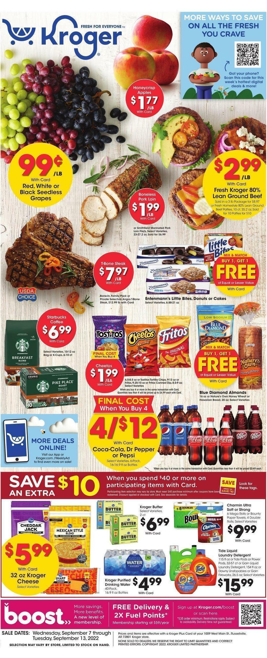 Kroger Weekly Ad from September 7