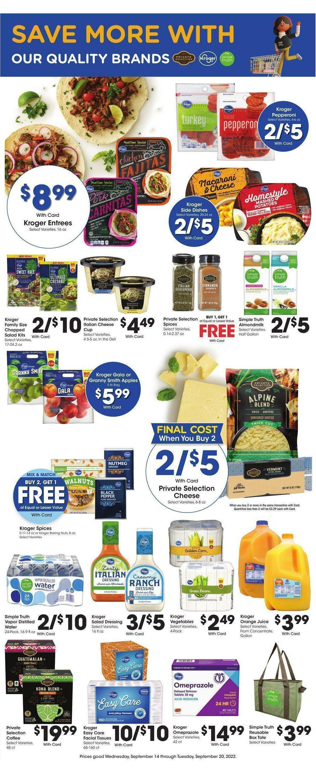 Kroger Weekly Ad from September 14