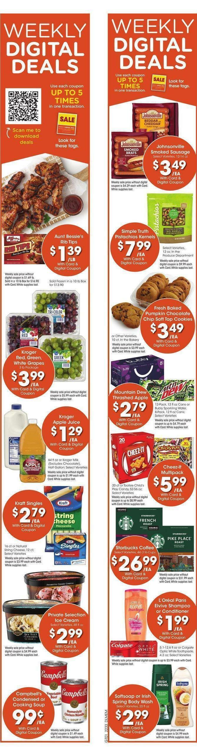 Kroger Weekly Ad from September 14