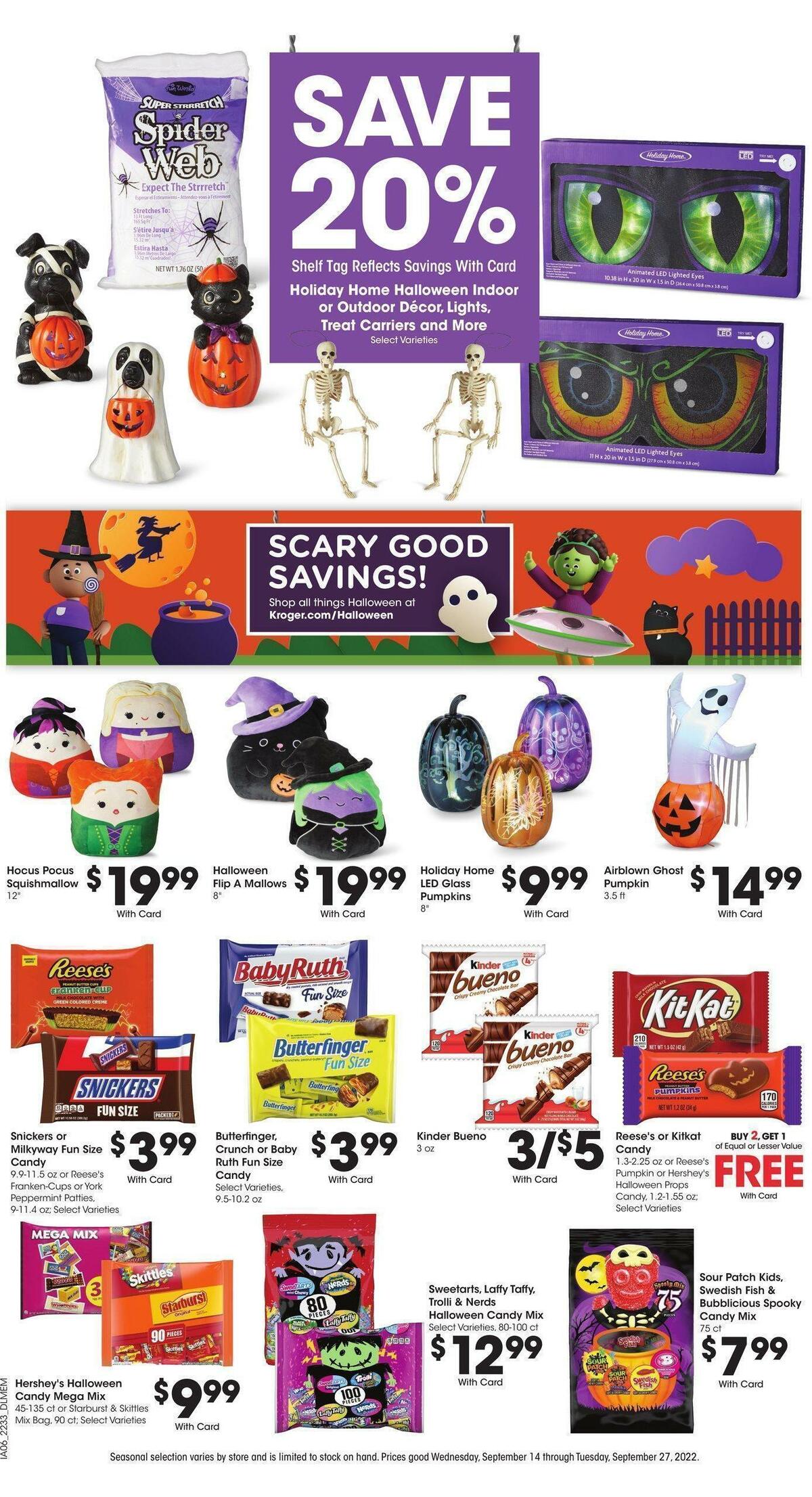 Kroger Weekly Ad from September 21