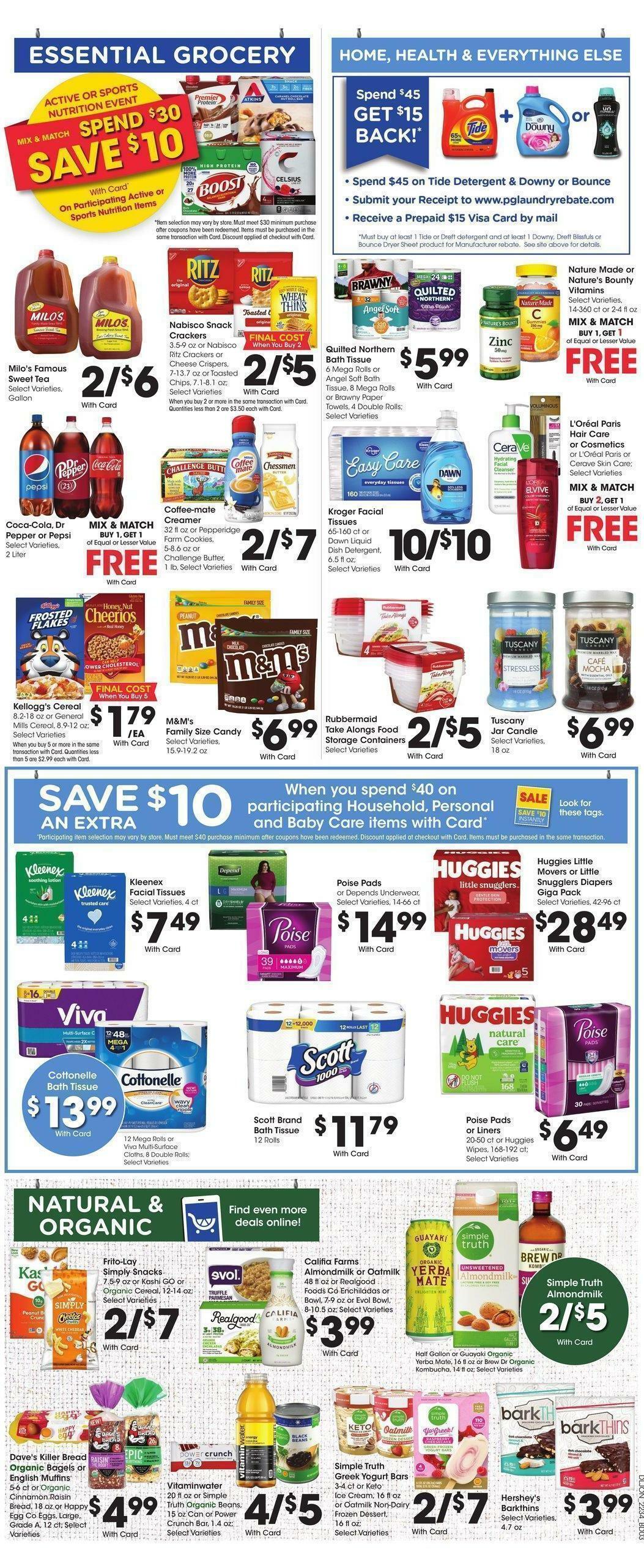 Kroger Weekly Ad from September 21