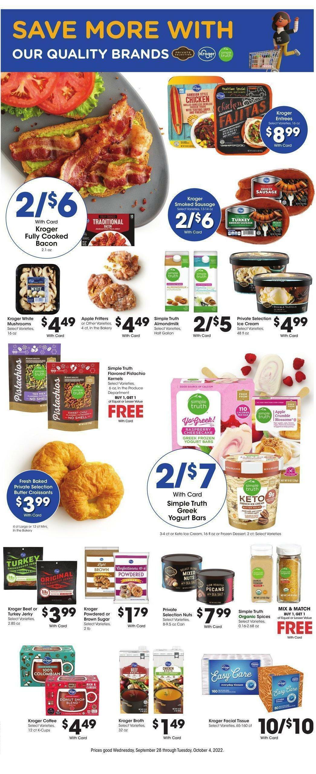 Kroger Weekly Ad from September 28