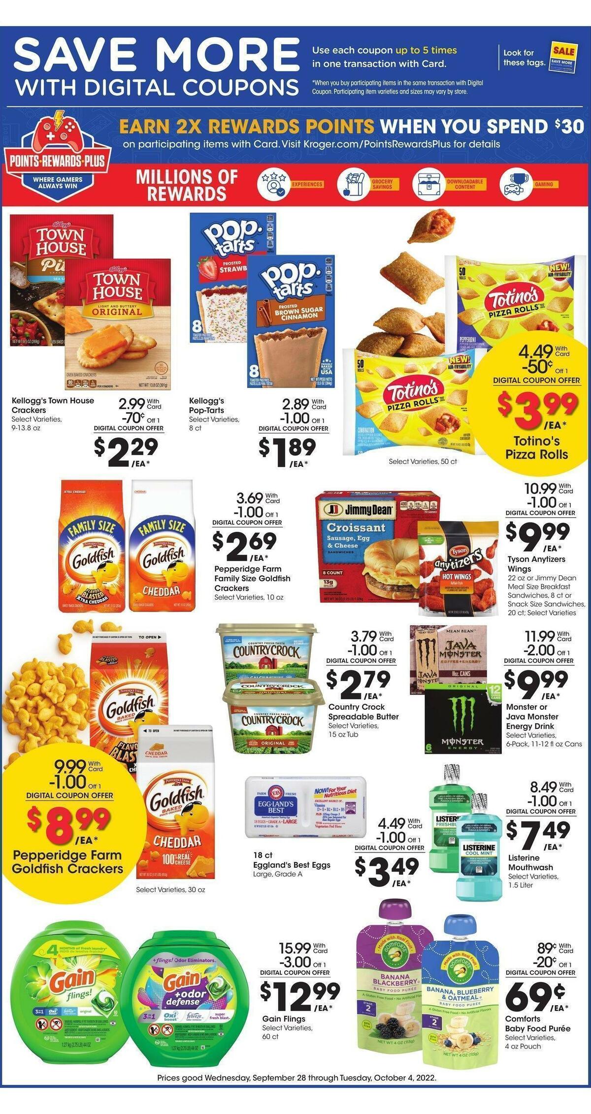 Kroger Weekly Ad from September 28