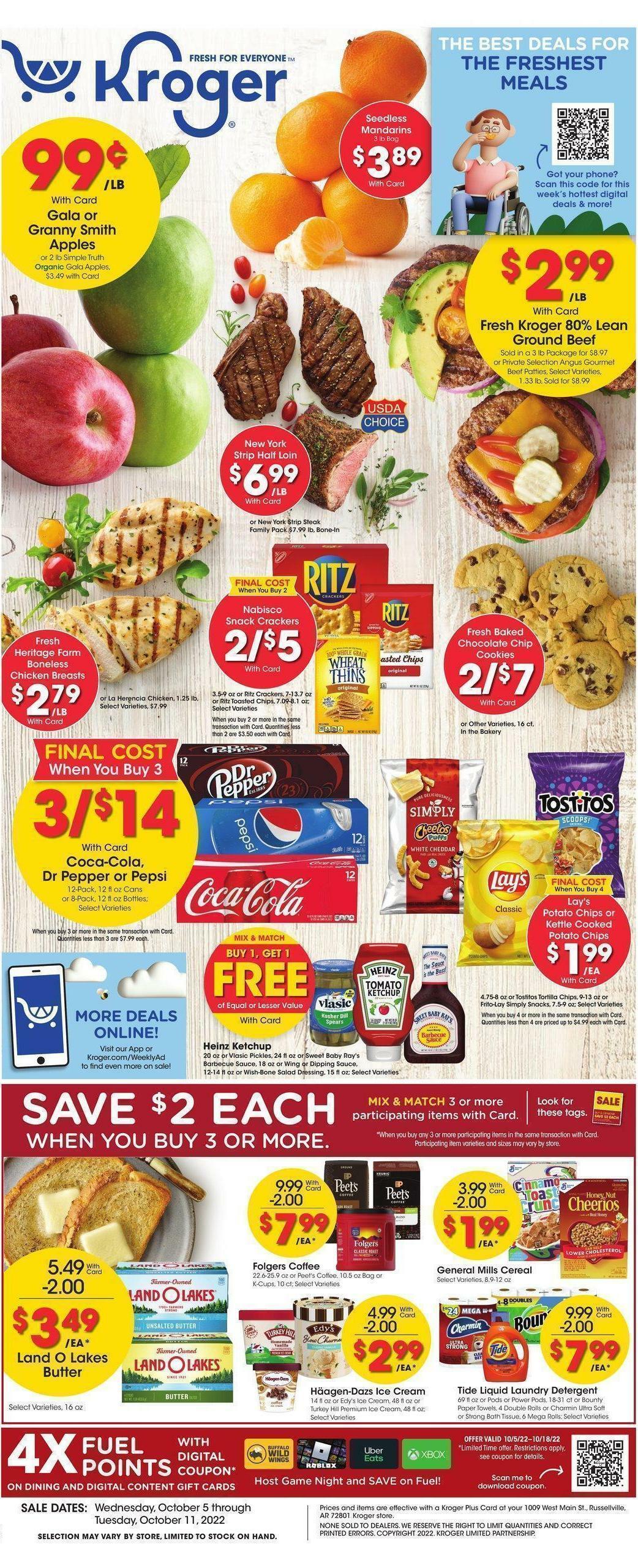 Kroger Weekly Ad from October 5