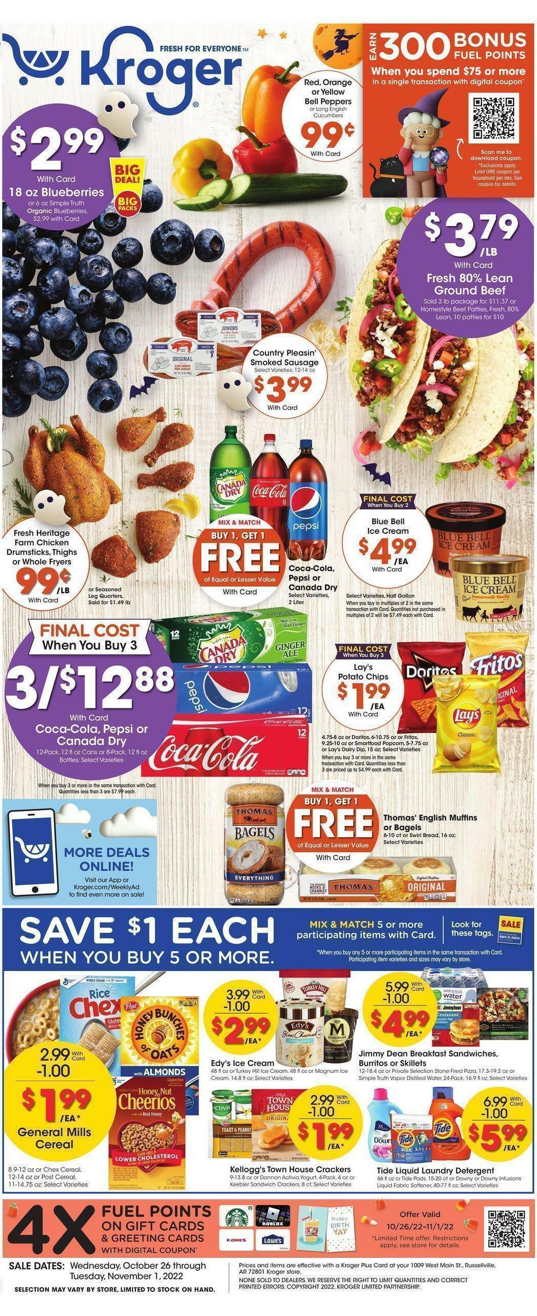 Kroger Weekly Ad from October 26