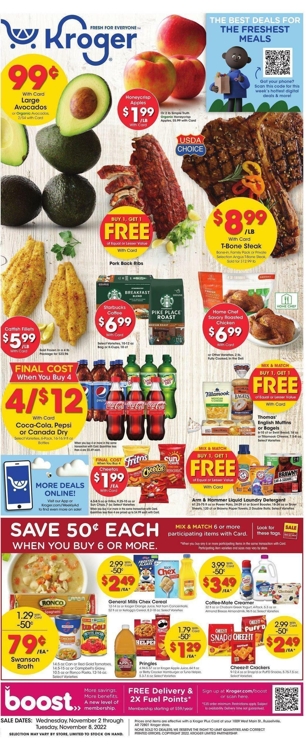 Kroger Weekly Ad from November 2