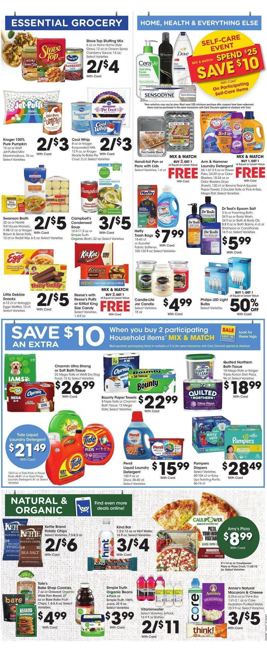 Kroger Weekly Ad from November 9
