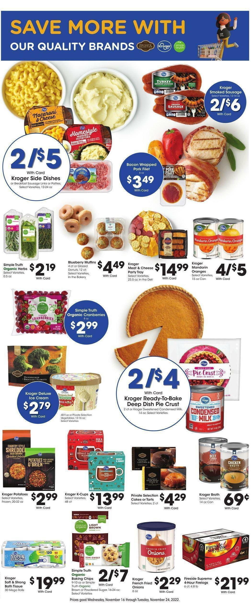 Kroger Weekly Ad from November 16
