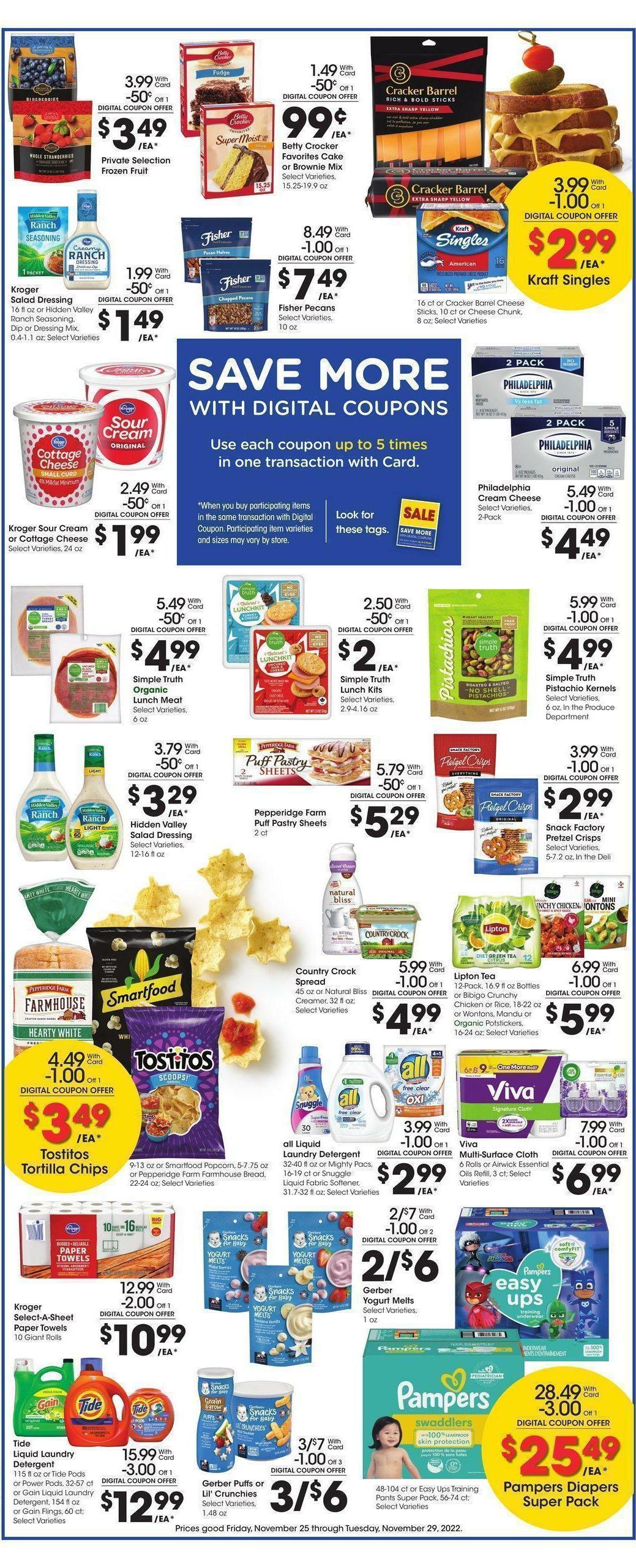 Kroger Weekly Ad from November 25