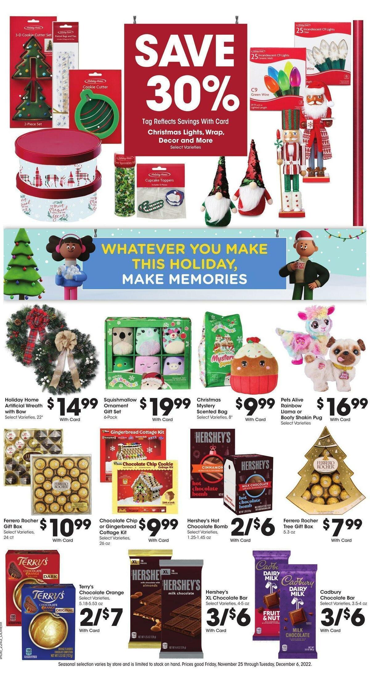 Kroger Weekly Ad from November 25
