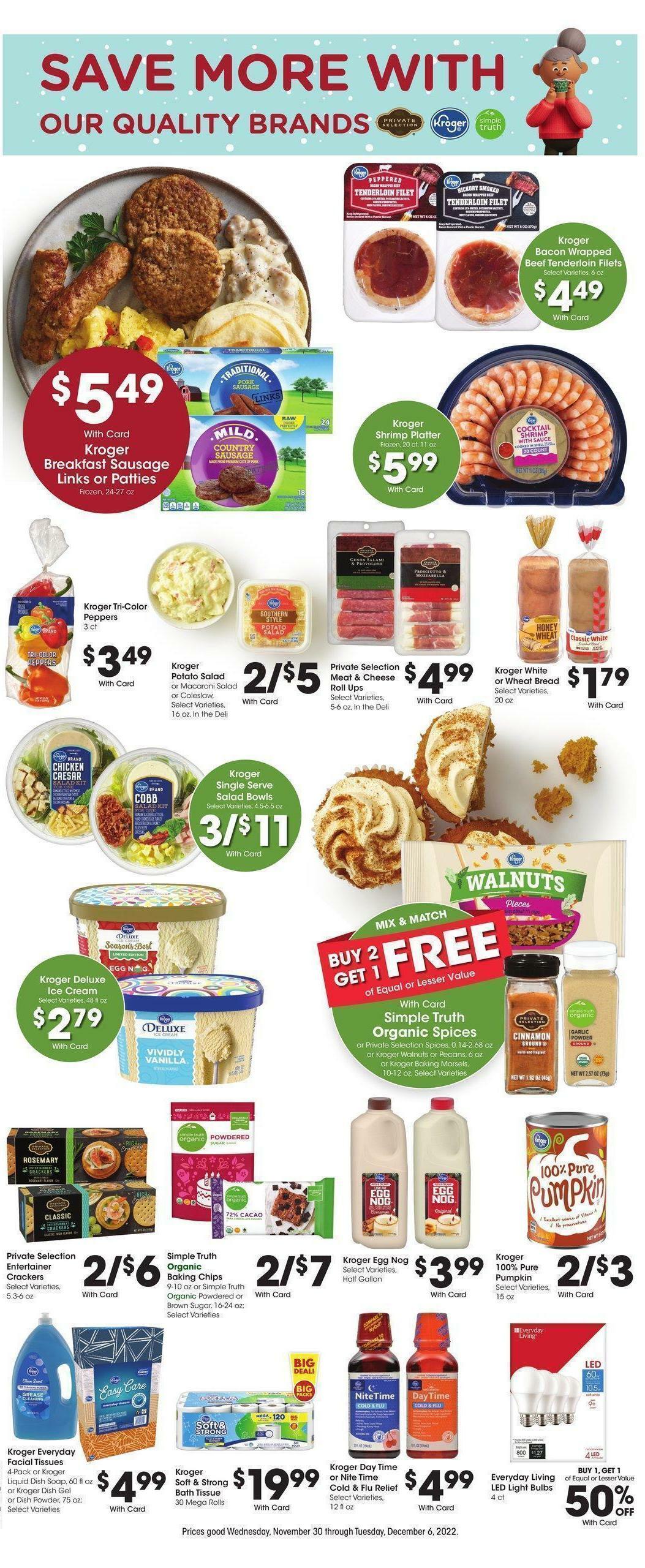 Kroger Weekly Ad from November 30