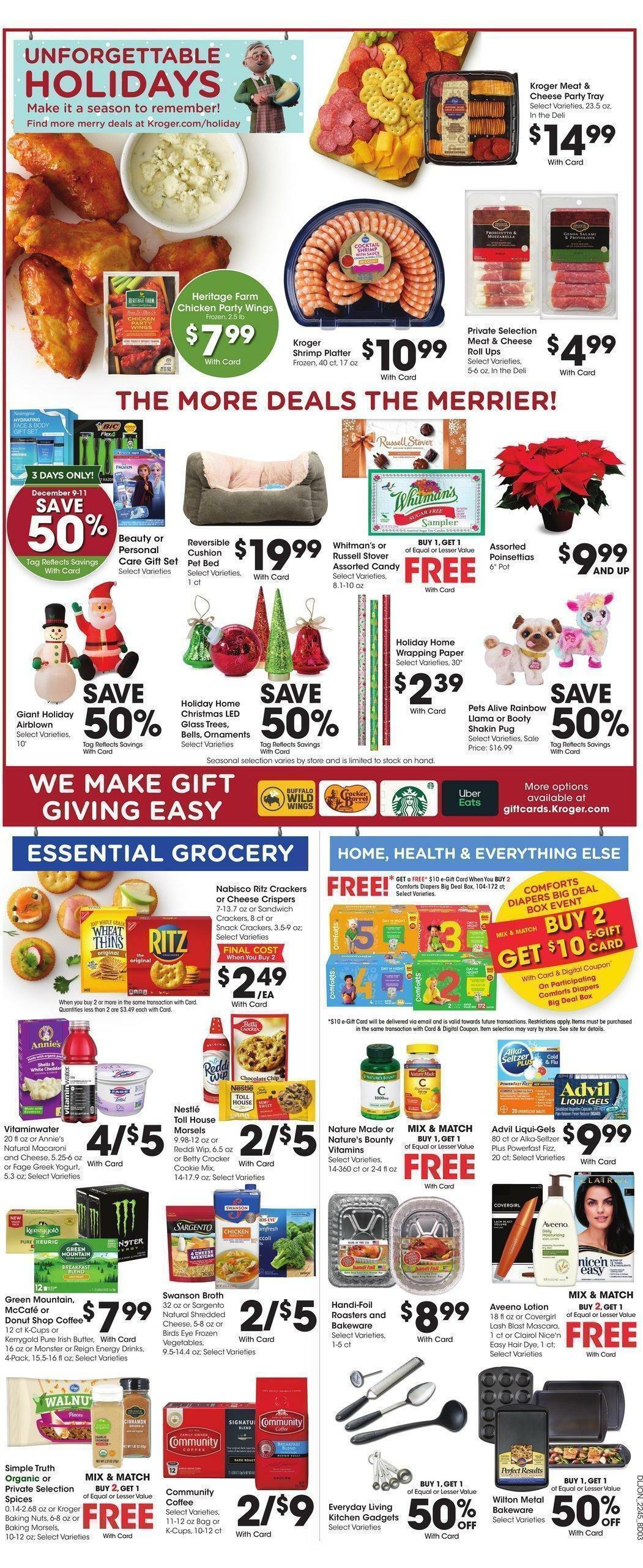 Kroger Weekly Ad from December 7