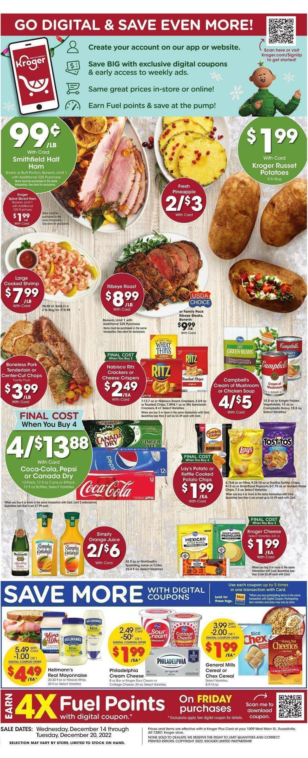 Kroger Weekly Ad from December 14