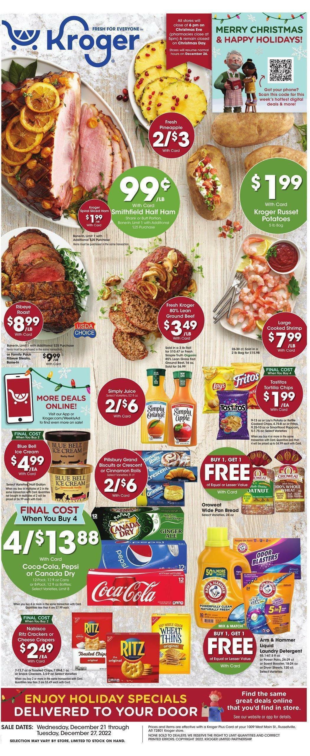 Kroger Weekly Ad from December 21