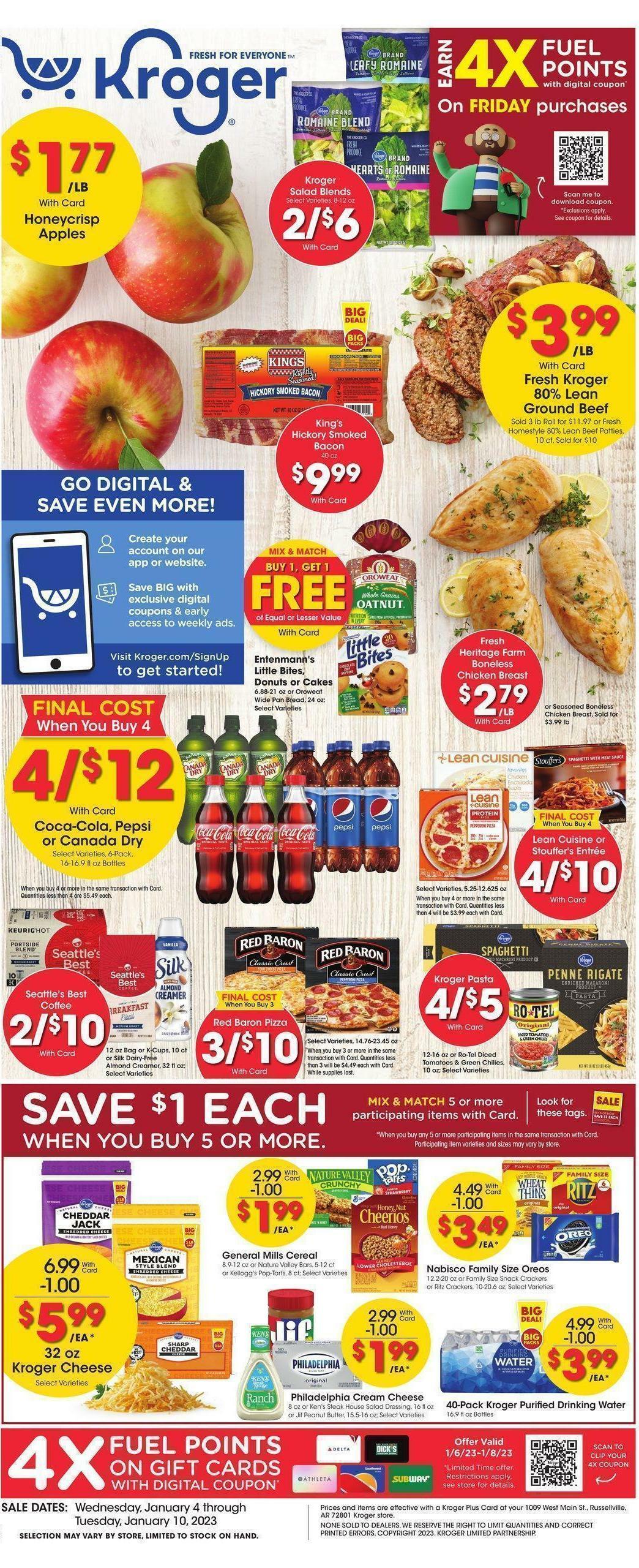 Kroger Weekly Ad from January 4