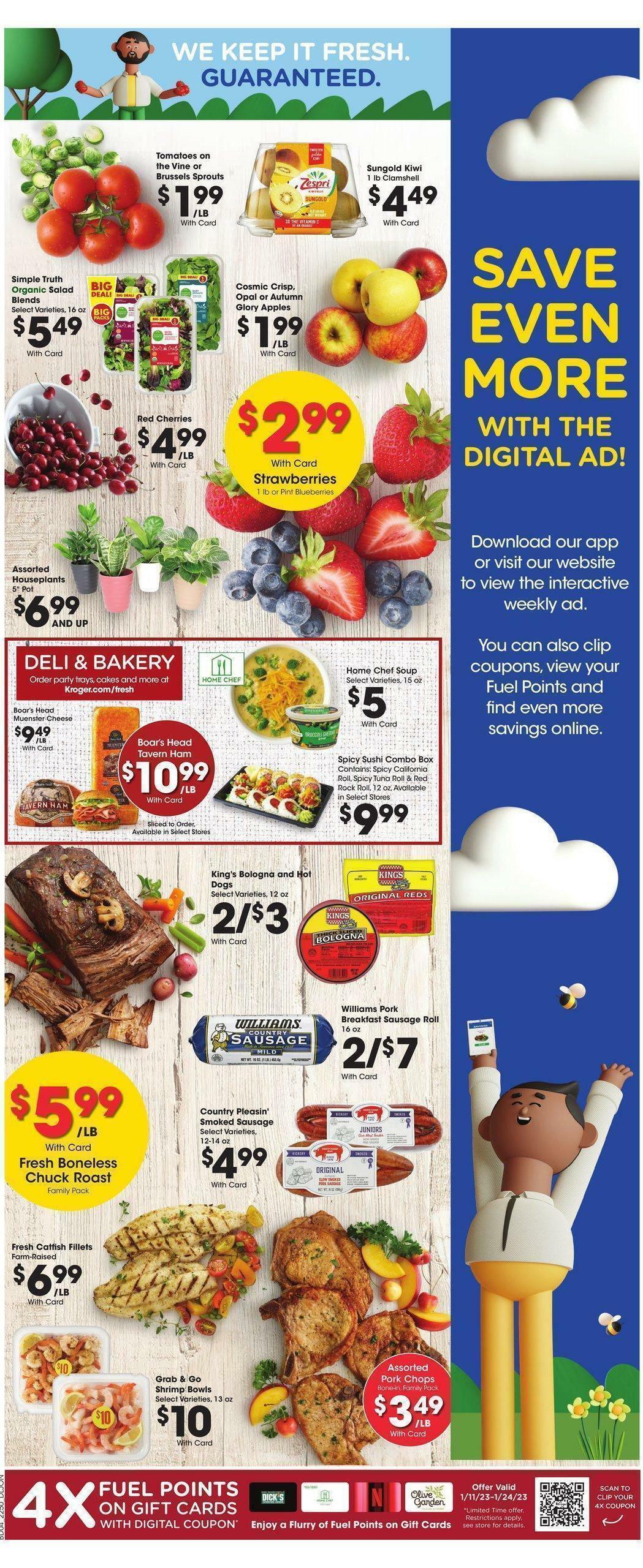 Kroger Weekly Ad from January 11