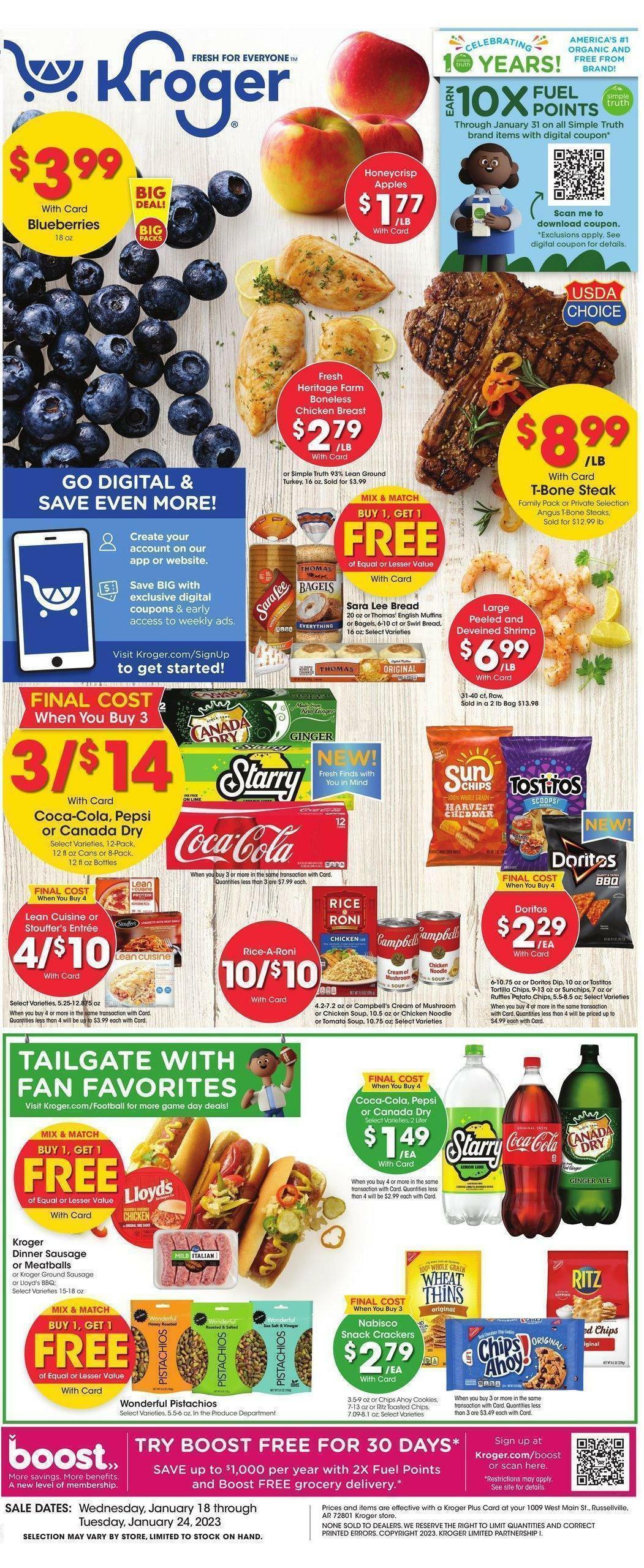 Kroger Weekly Ad from January 18