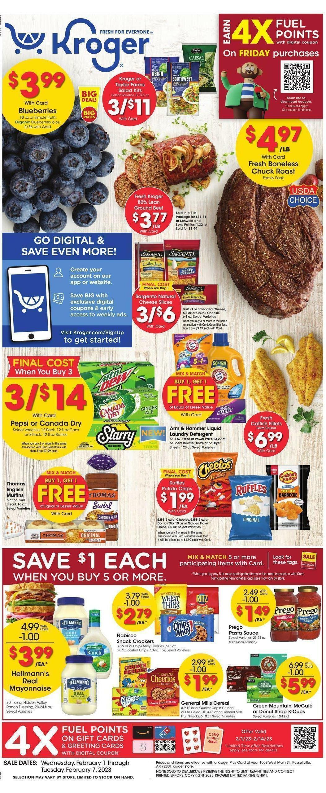 Kroger Weekly Ad from February 1