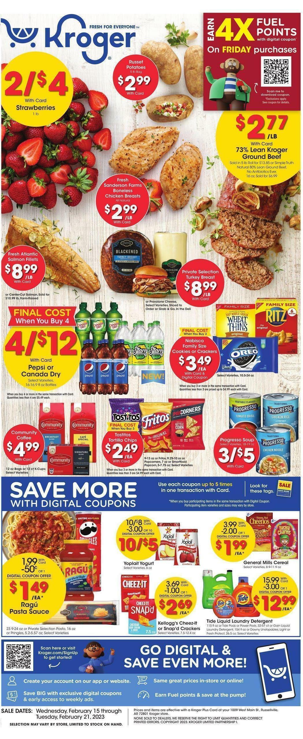 Kroger Weekly Ad from February 15